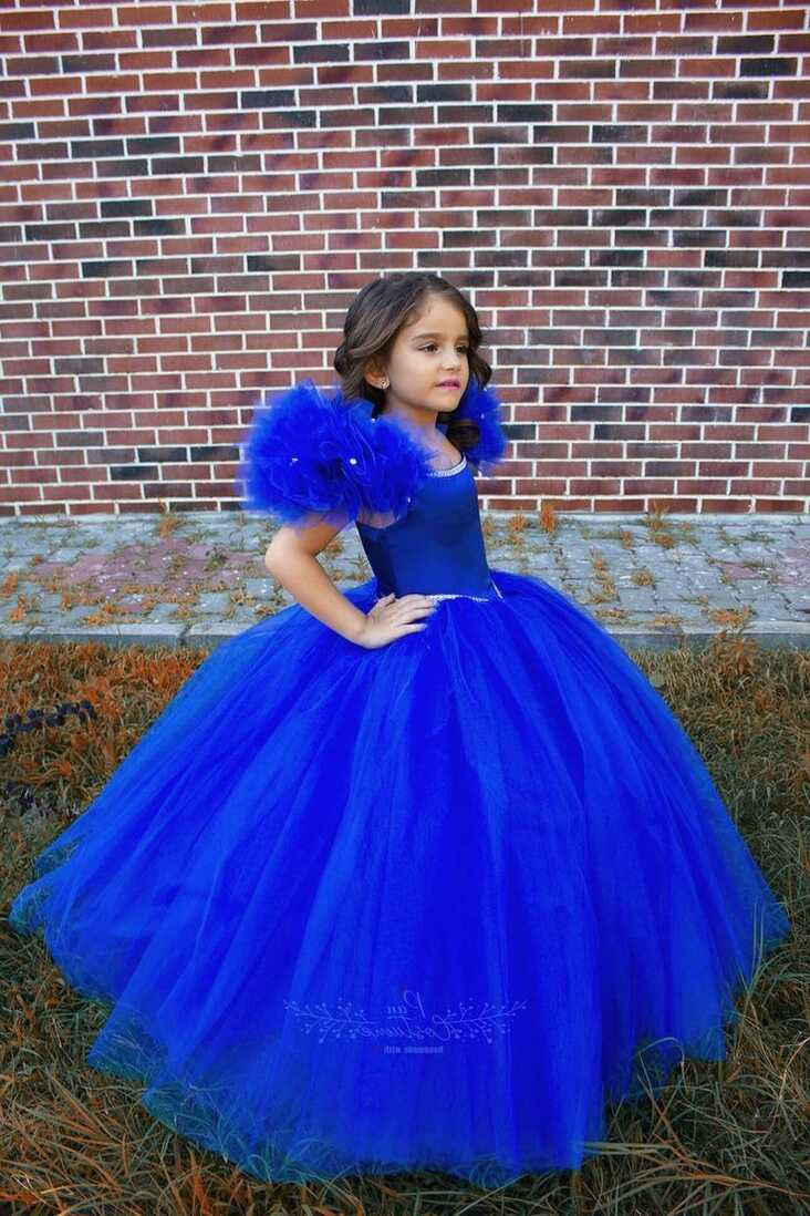 Royal Blue Party Gown for Toddlers and Girls, Royal Blue Birthday ...