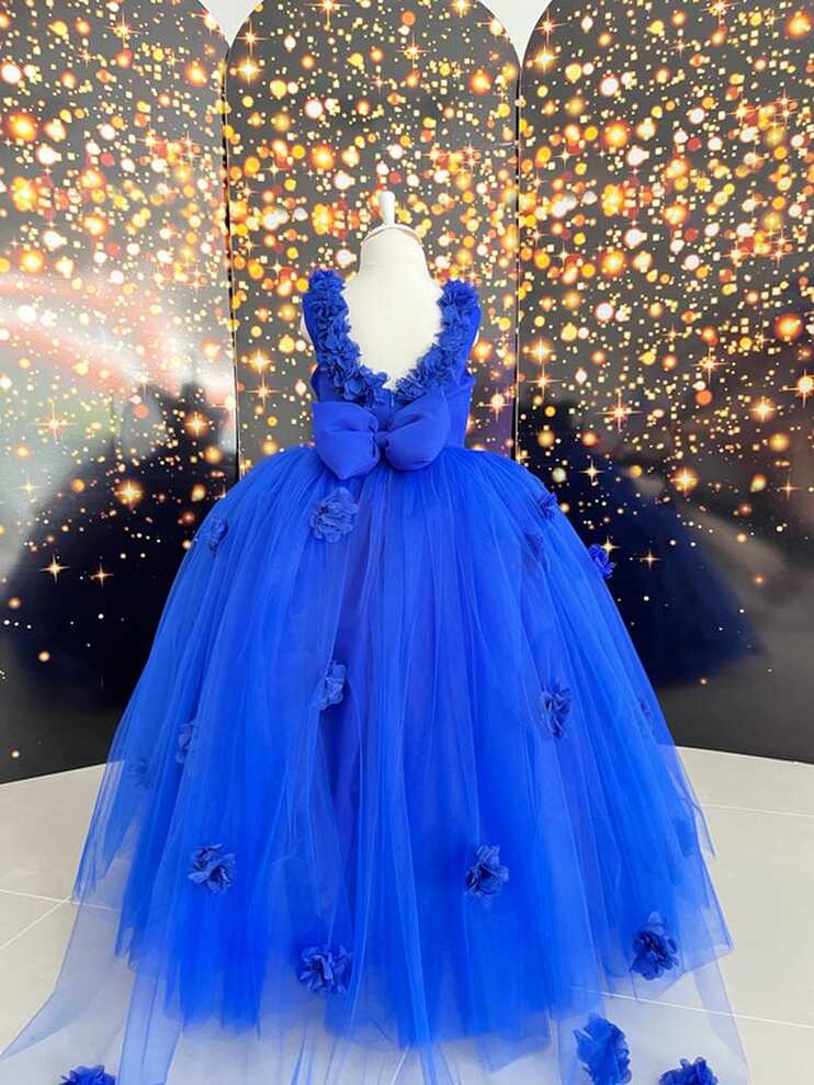 Royal Blue Princess Dresses, Girls Ball Gown, Royal Blue Dress ...