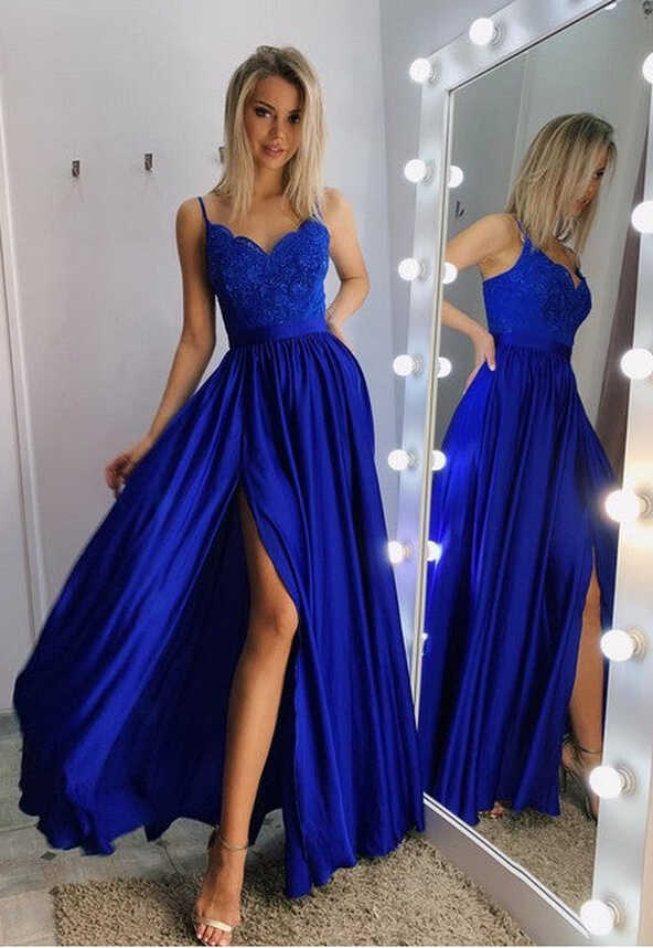 Royal Blue Prom Dress 2023, Pageant Dress, Evening Dress, Dance ...