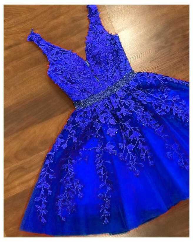 Royal Blue Short Party Dresses Homecoming