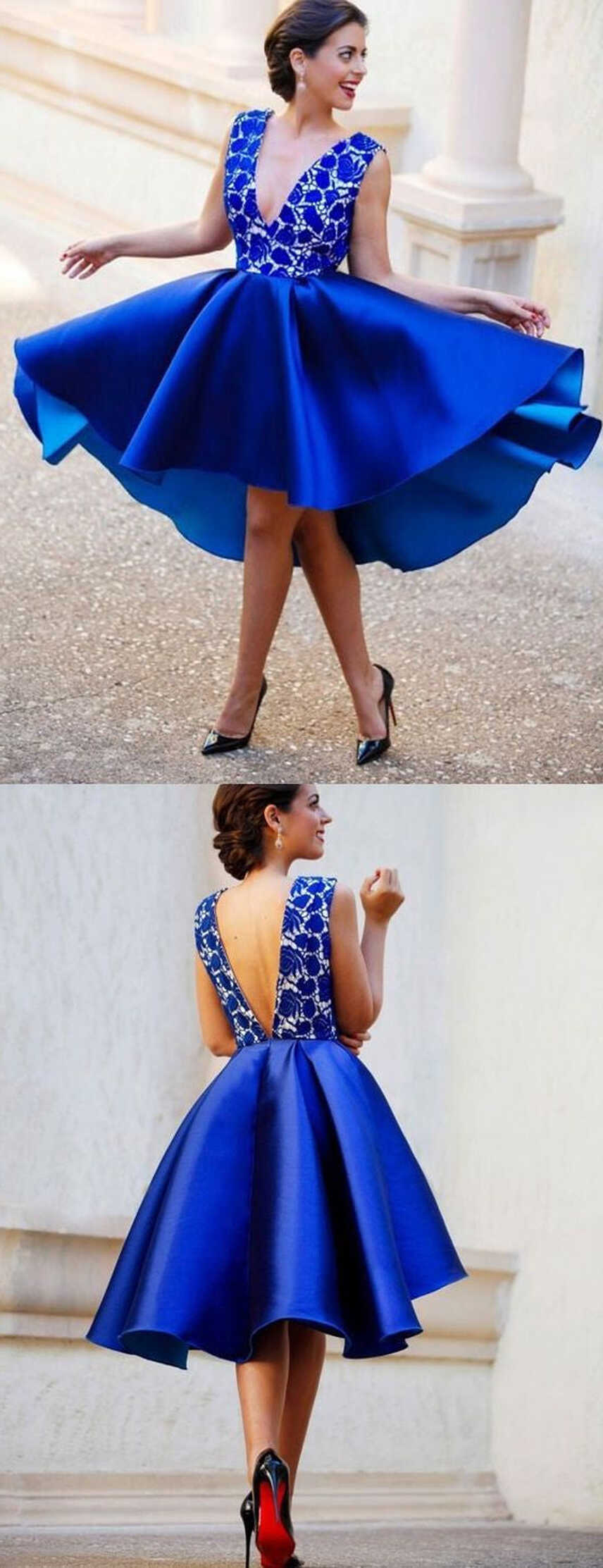 Royal Blue Short Prom Dress Blue Homecoming Dress Short Formal Dresses