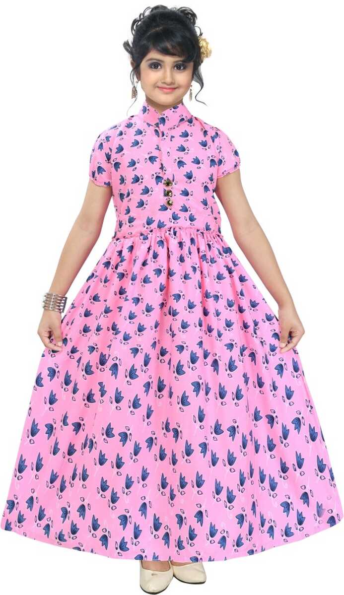 SAMARA FASHION Girls Maxi/Full Length Casual Dress Price in India ...