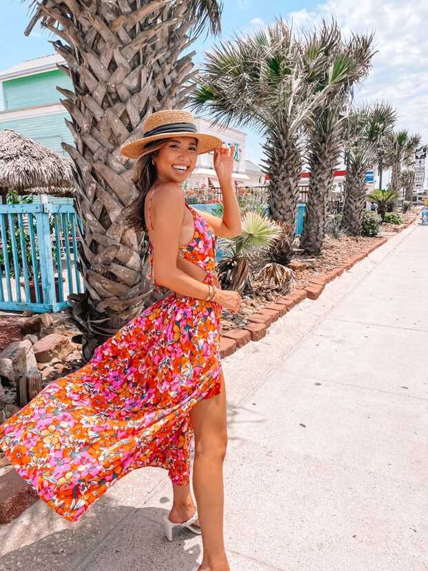 SUMMER VACATION DRESS- maxi dress, bold colors, bright aesthetic ...