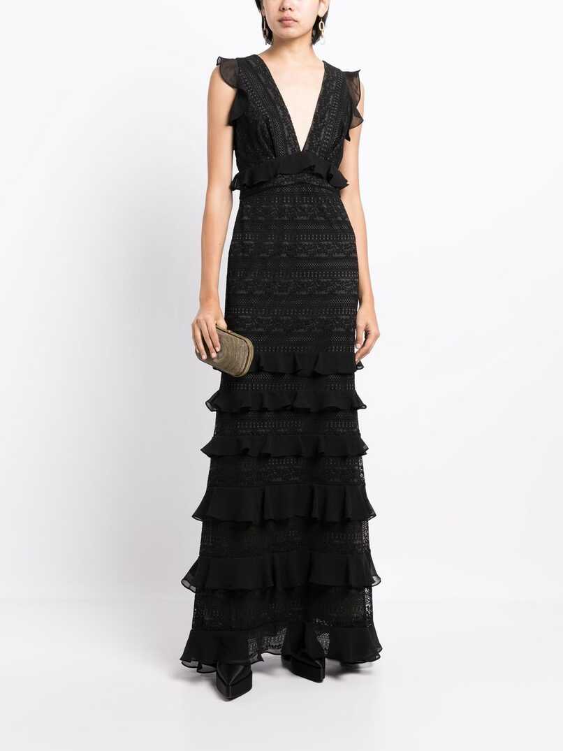 Sachin &amp; Babi Serafina Lace Ruffled Gown - Farfetch