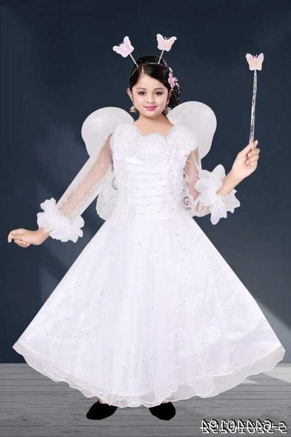 Sarvda Baby Girls Gown Dress For Kids Angel Wedding Birthday net ...