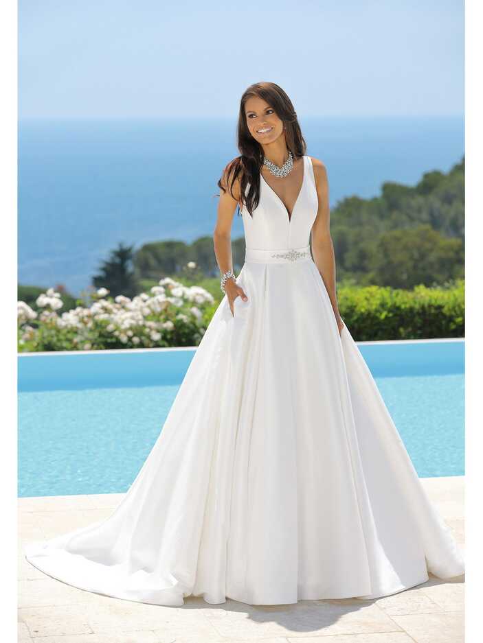 Satin Princess Wedding Dress | 2 Have and 2 Hold