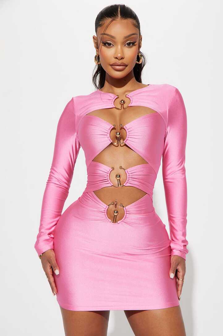 Say Nothing Mini Dress - Pink | Fashion Nova, Dresses | Fashion Nova