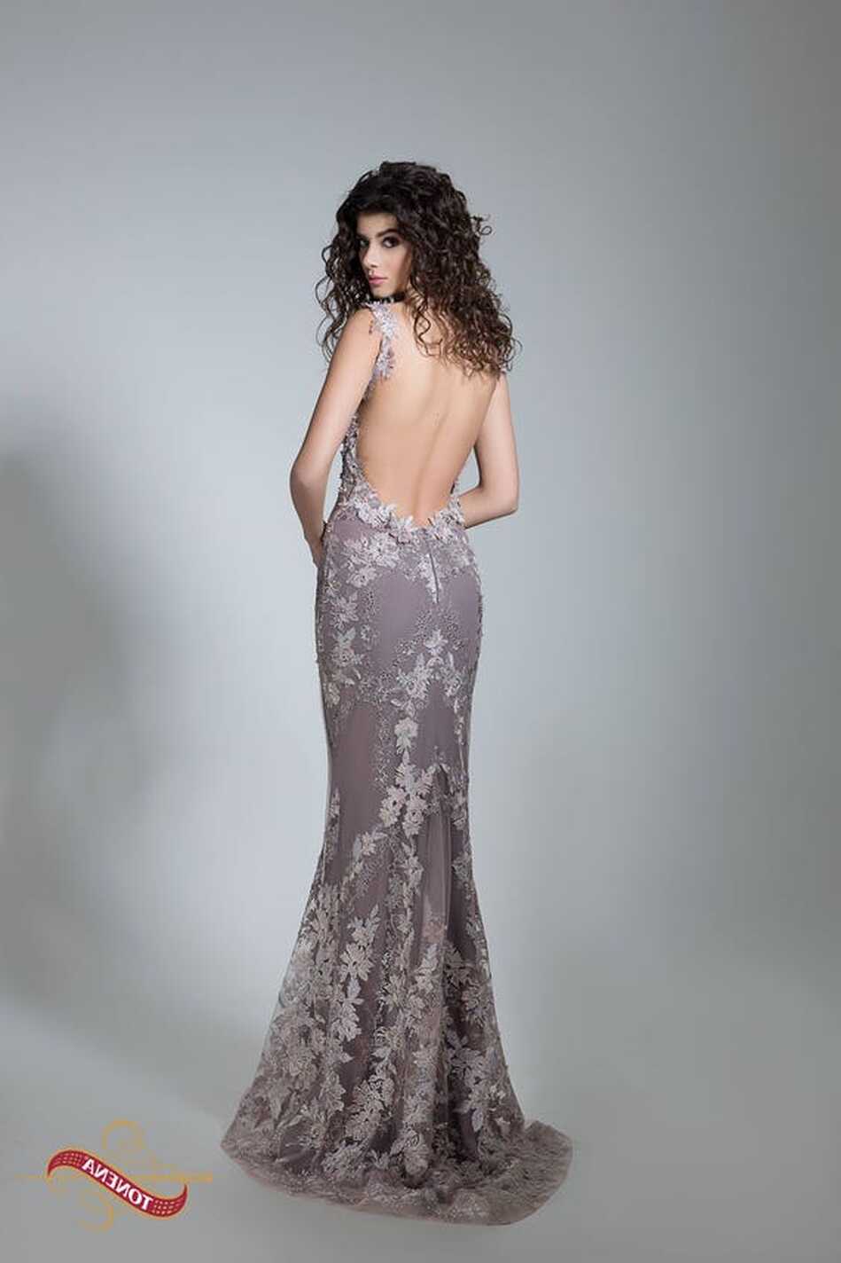 Sexy Prom Dress in Gray, Backless Formal Dress, Open Back Elegant ...