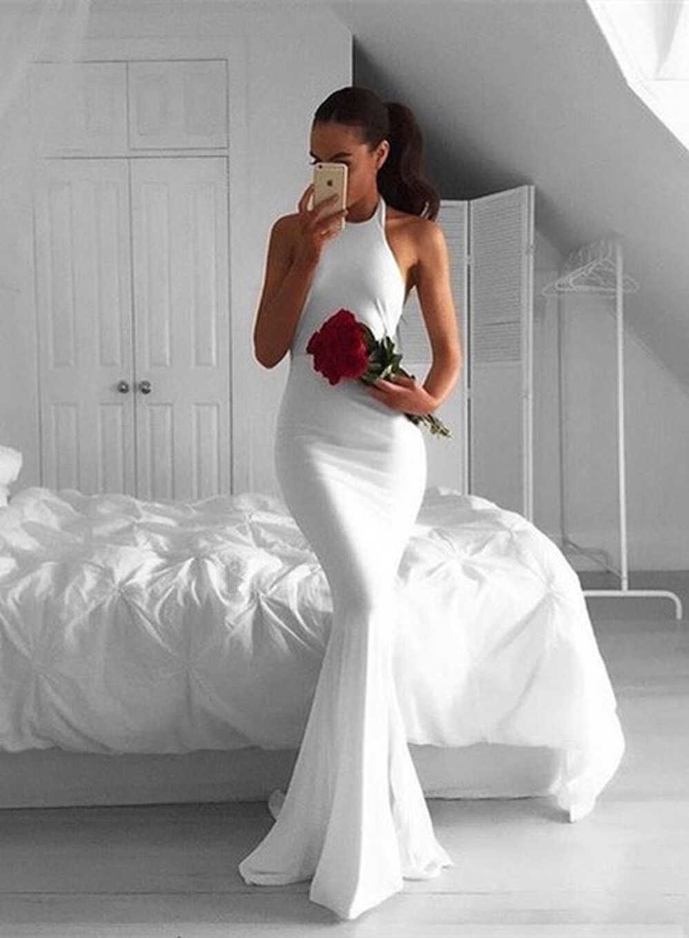 Sexy Prom Dresses,white Evening Dresses, Fashion Prom Gowns ...