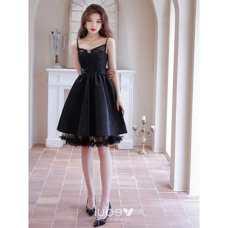 Sexy Summer Black Short Party Dresses 2023 A-Line / Princess ...