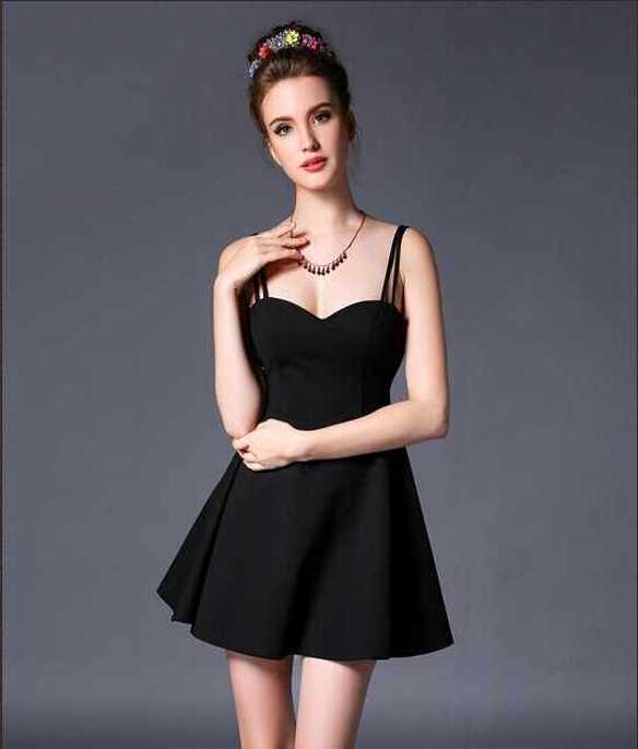 Sexy spaghetti strap mini dresses women party dress, short girls ...