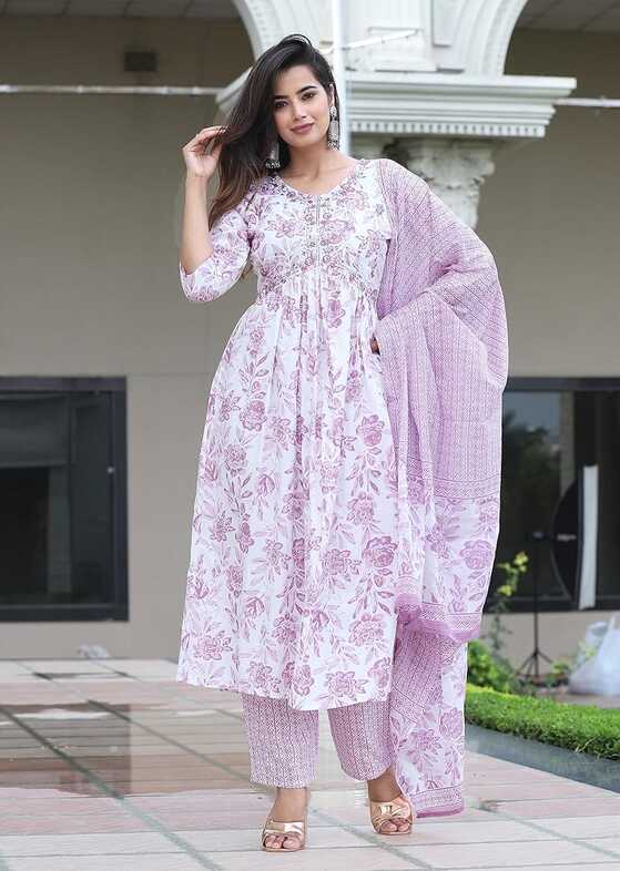 Shalig Viscose Aliya Cut Kurti For Women Floral Printed Kurta And ...