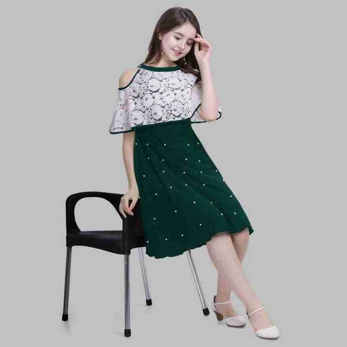 Shivay Style Girls Midi/Knee Length Casual Dress Price in India ...