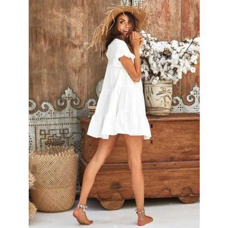 Shop Generic (white)Summer Boho Women Dress Casual Loose Cute ...