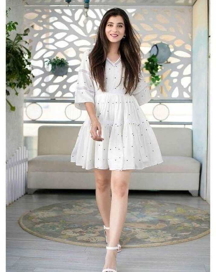 Short Cute White Frock Dress - Evilato Online Shopping