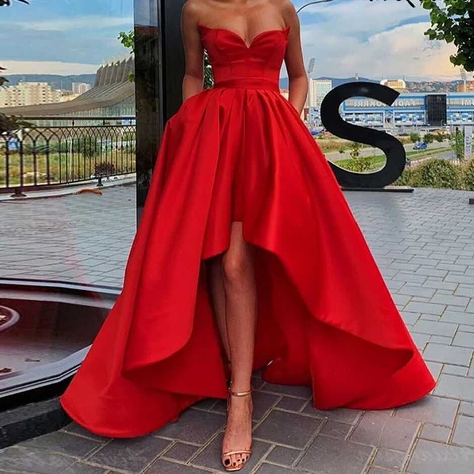 Short Front Long Back Prom Dresses 2021 Women Formal Party ...