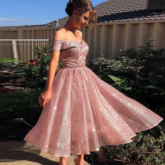 Short Homecoming Dresses for Teens Sparkly Cocktail Dress Off ...