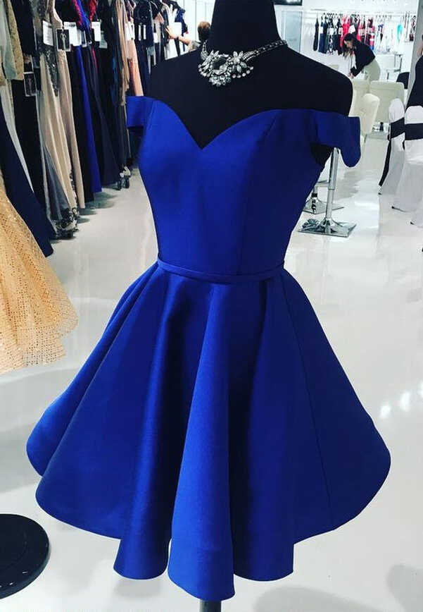 Short Royal Blue Prom Dress, Homecoming Dresses, Graduation School ...