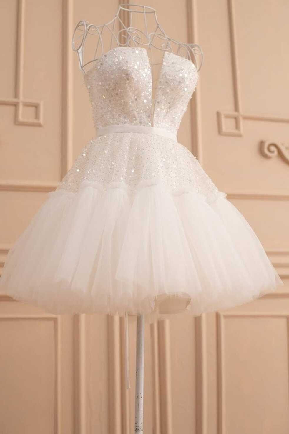 Short Wedding Dress, Reception Dress for Bride, Bridal Shower ...