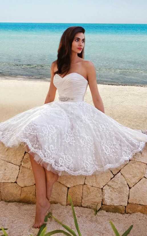 Short Wedding Dresses for Older Bride - June Bridals