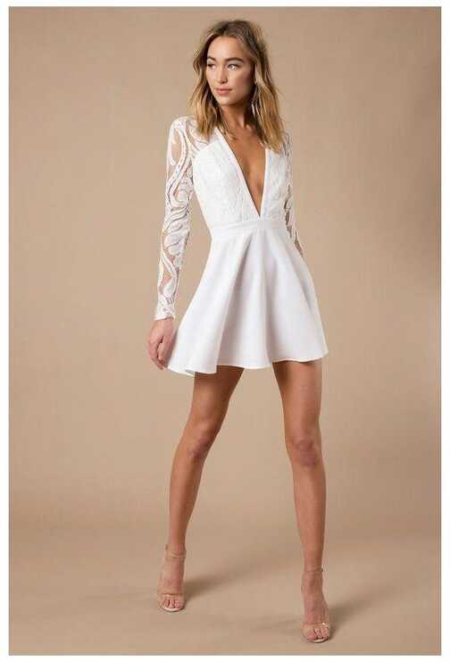 Short White Dress Formal