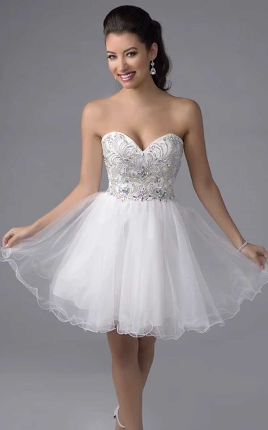 Short White Formal Dresses | Little White Dresses - UCenter Dress