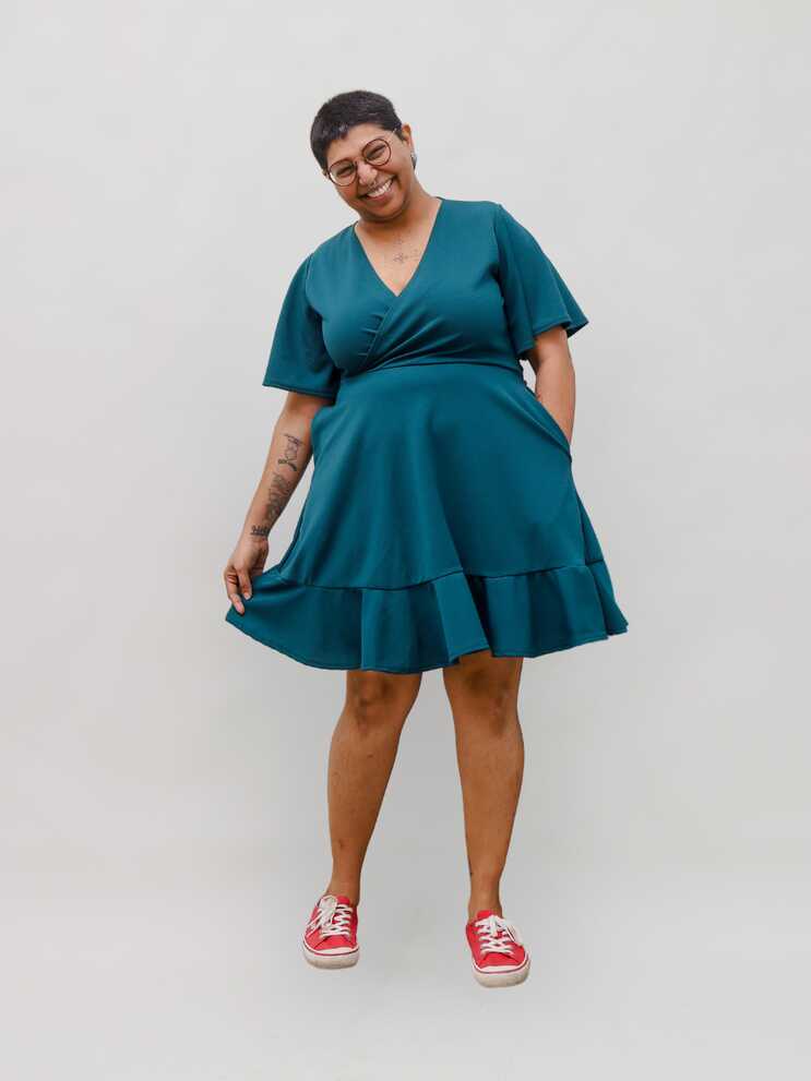 Short Wrap Dress – THE CURVE CULT