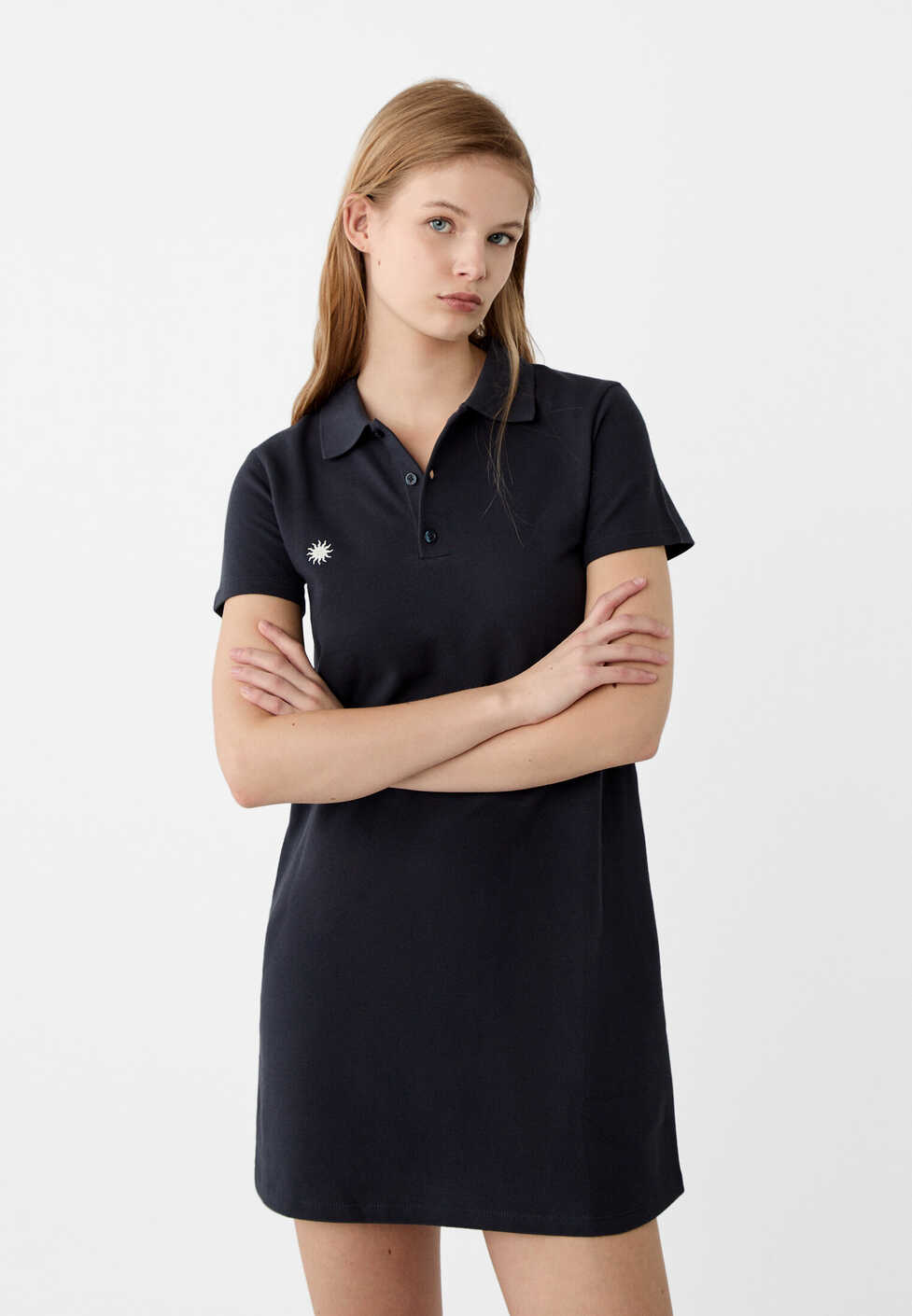 Short sleeve polo shirt-style dress - Women&#39;s fashion ...