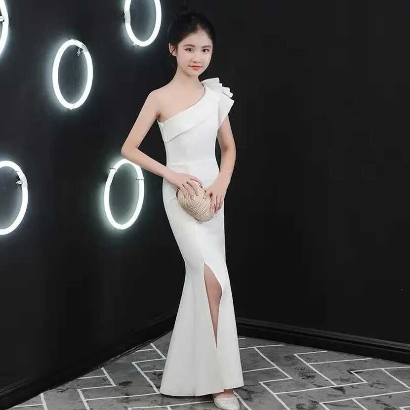 Side Slit Prom Dress for Kids Girls Age 7 11 12 13 14 Year Child ...