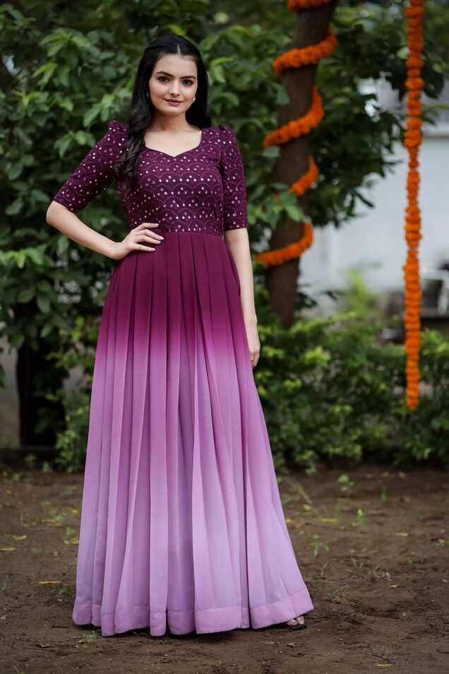 Sigma Long party wear Dress - Bullionknot - 4086286