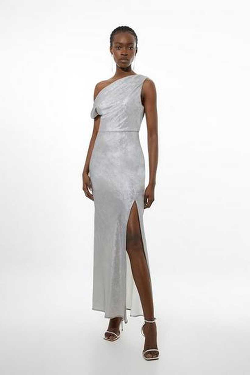 Silver Dresses | Silver Metallic Dresses | Karen Millen