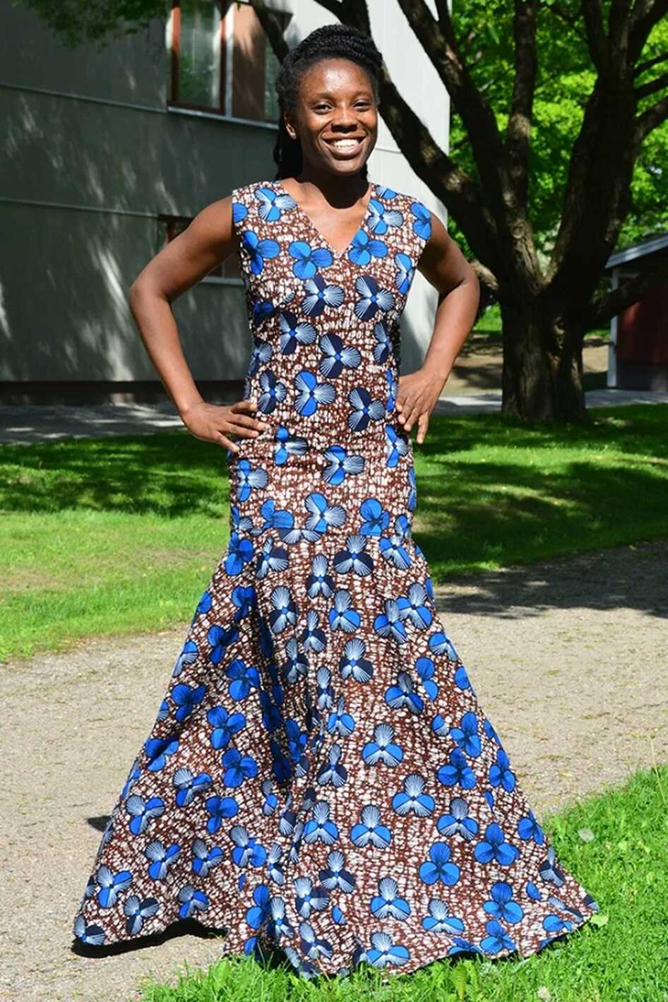 Simple African Ankara Wax Print Dress Styles - Kipfashion