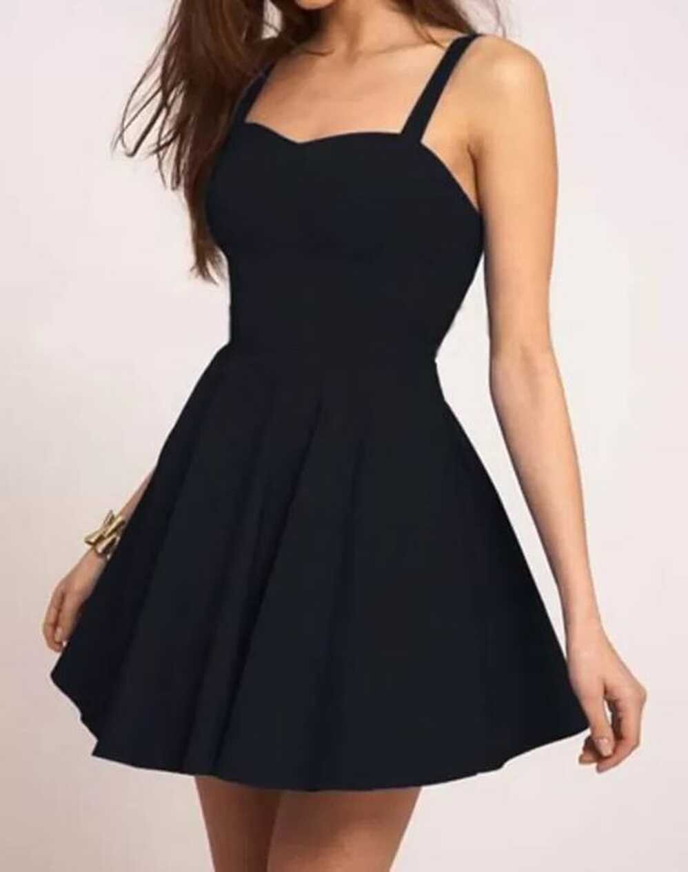 Simple Black Mini Formal Dress Short Prom Dress for Freshman