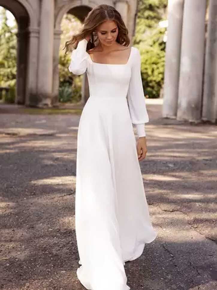 Simple Wedding Dresses 2024&amp;simple bridal dresses - Milanoo.com