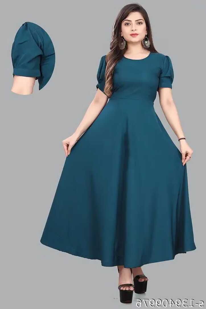 Simple and attractive casual wear maxi dress for women