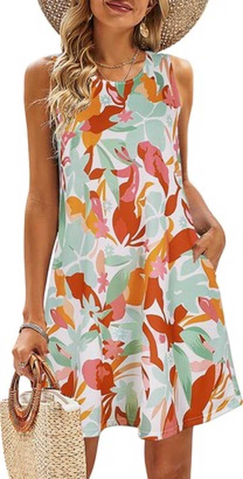 SimpleFun Womens Summer Dresses for Island Vacation Boho ...