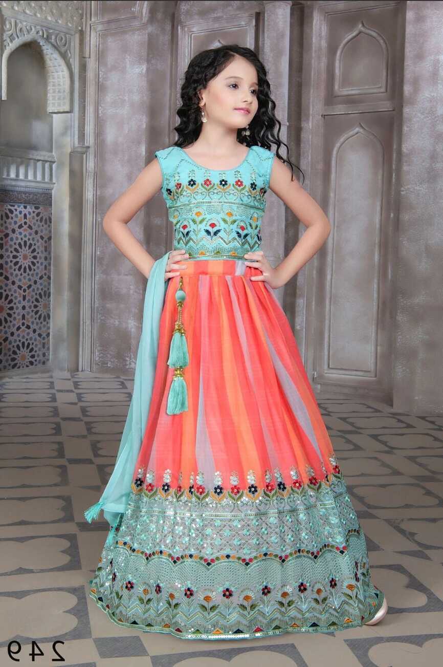 Size 32 10-13 Year Old Girls Exquisite Lehenga Choli Sets for ...