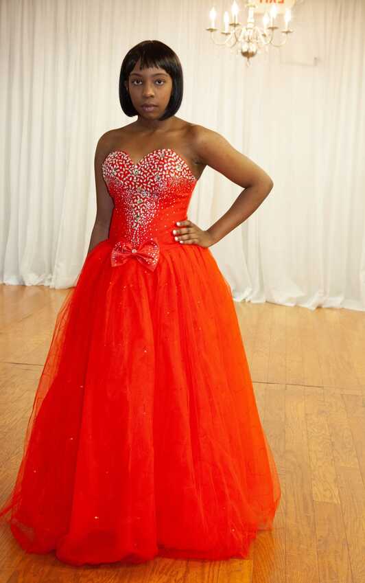 Size 4-6 Red Quinceanera Ball Gown – BELLE THINGS