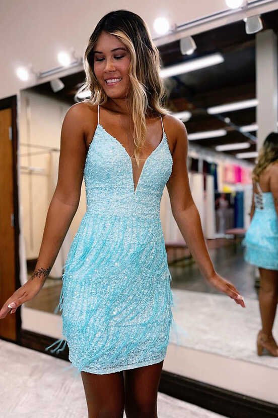 Sky Blue Homecoming Dresses | sincovaga.com.br