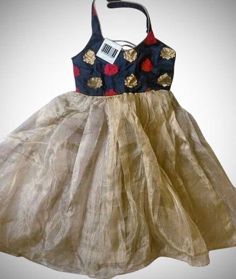 Sleeveless Designer Frock For Girls