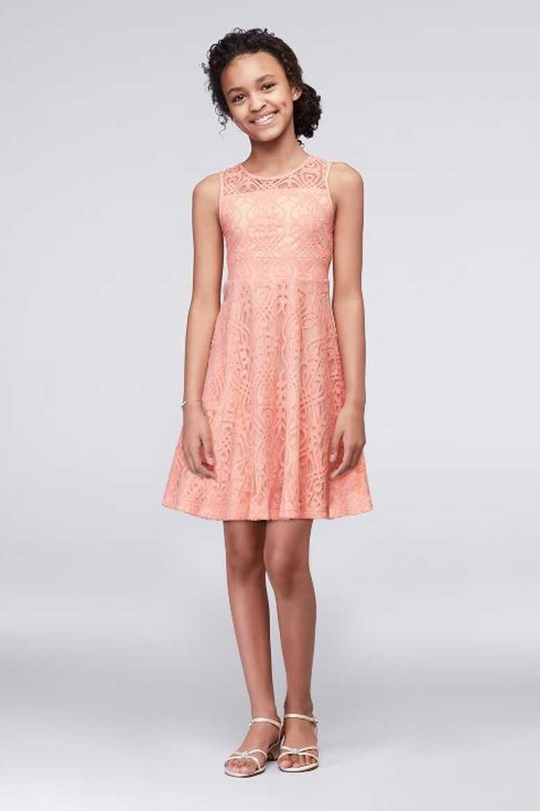 Sleeveless Lace Girls Dress | David&#39;s Bridal