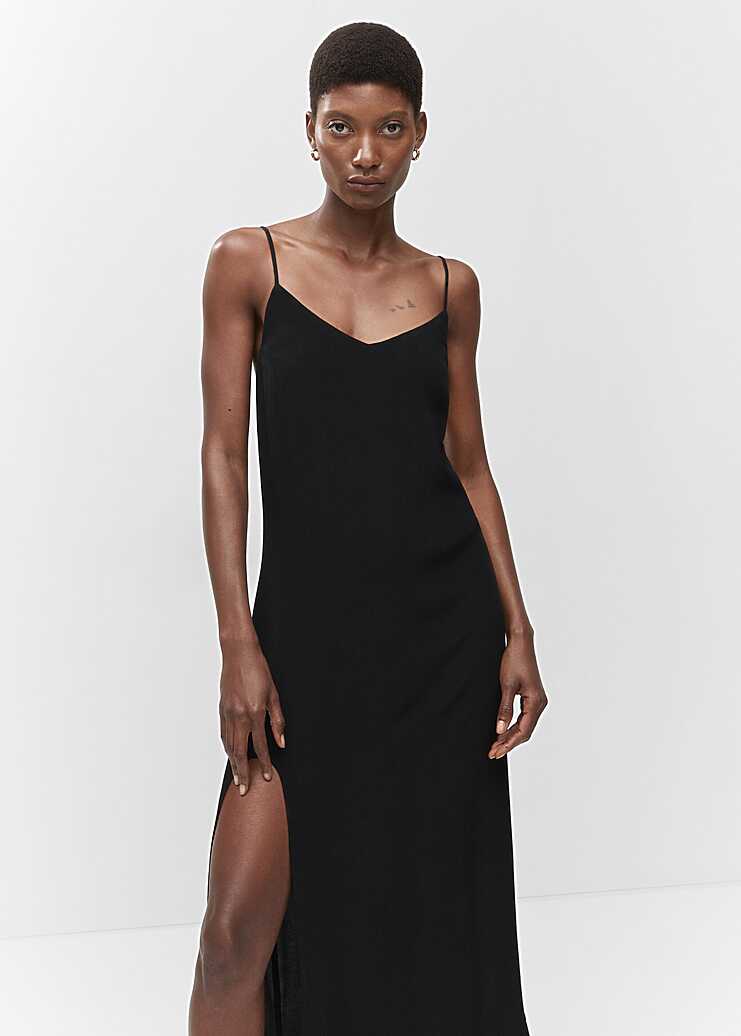 Slit long dress - Woman | MANGO Montenegro