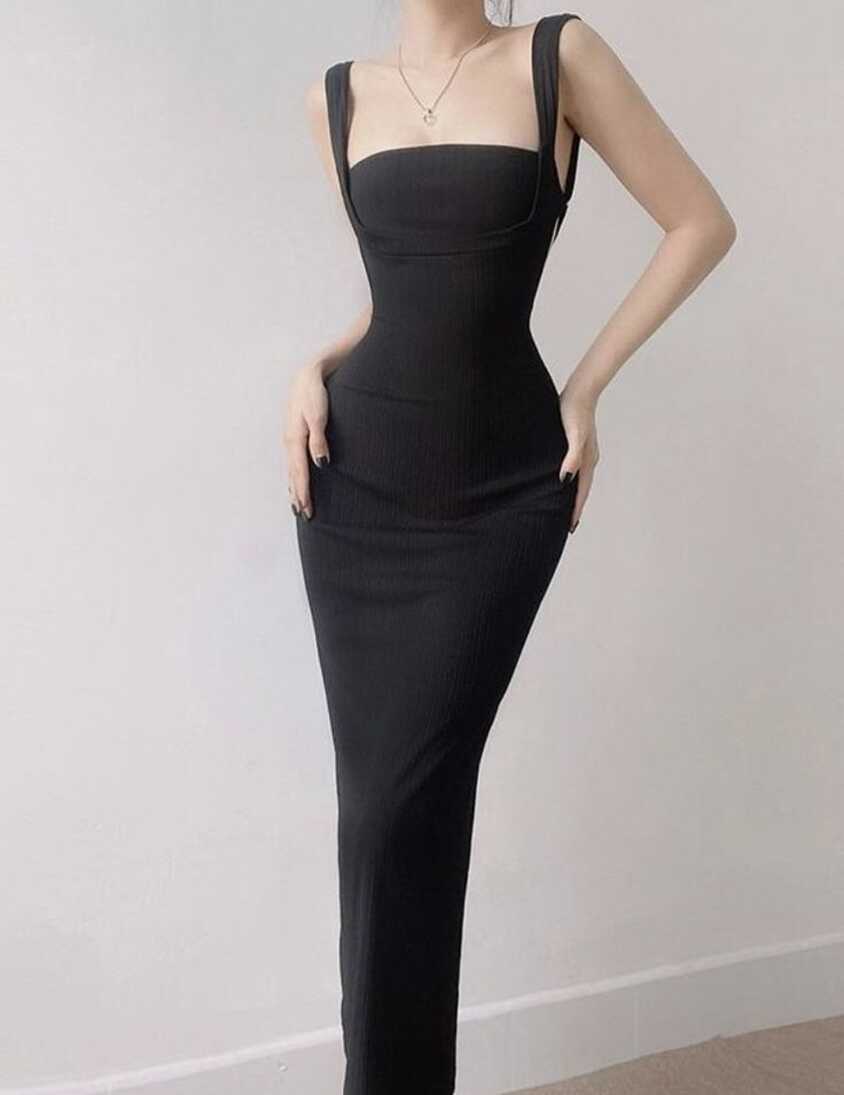 Smackthat - Spaghetti Strap Backless Maxi Bodycon Dress | YesStyle ...