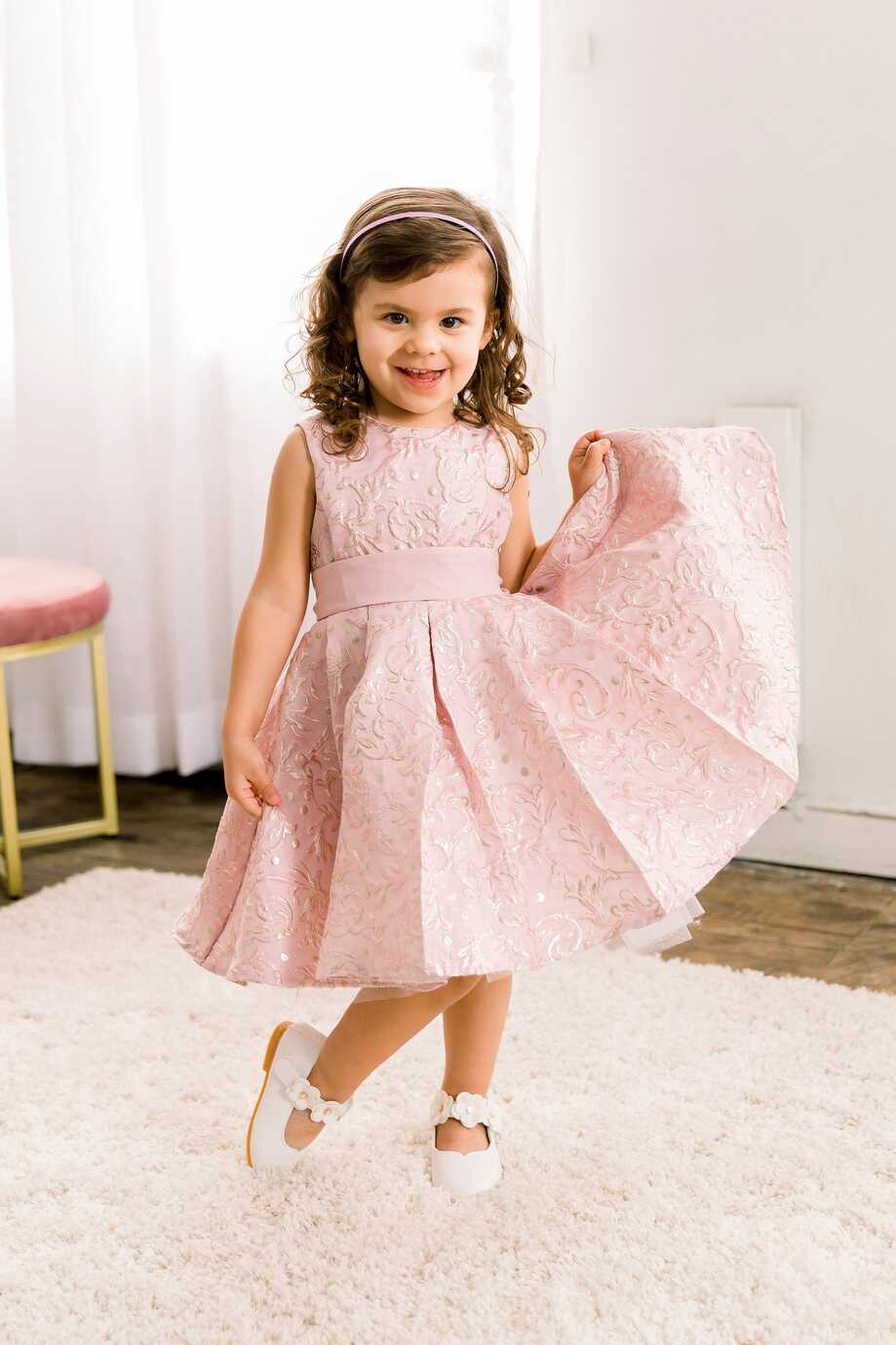 Soft Pink Short Dress, Little Girls Party Dress, Girls Formal ...