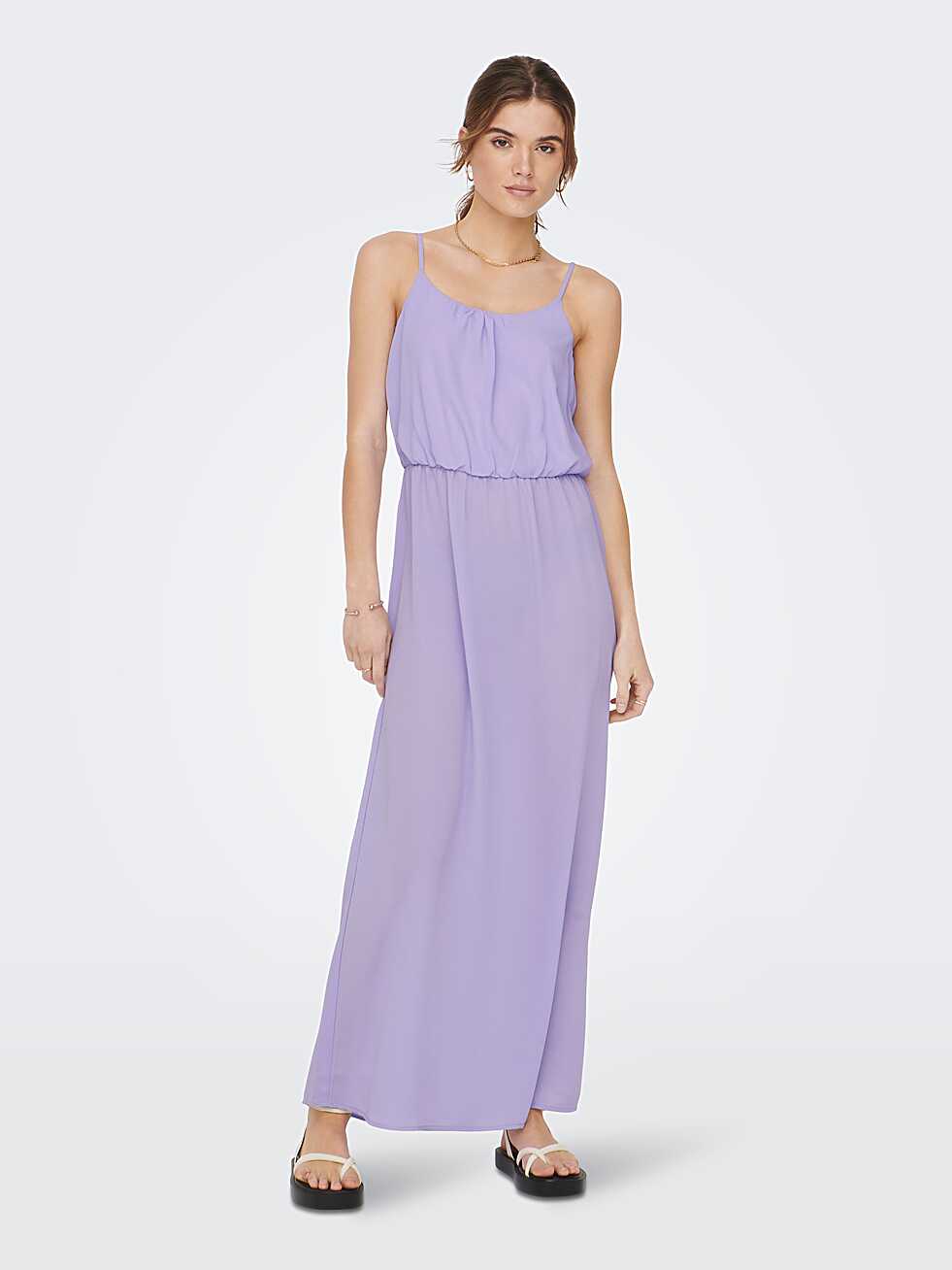 Solid colored Maxi dress | Light Purple | ONLY®