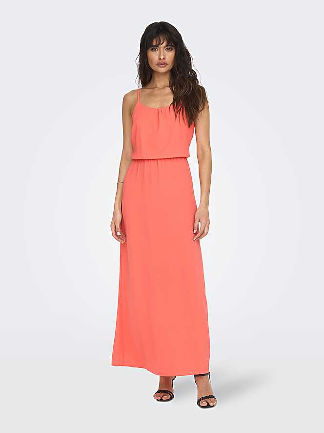 Solid colored Maxi dress | Medium Rose | ONLY®