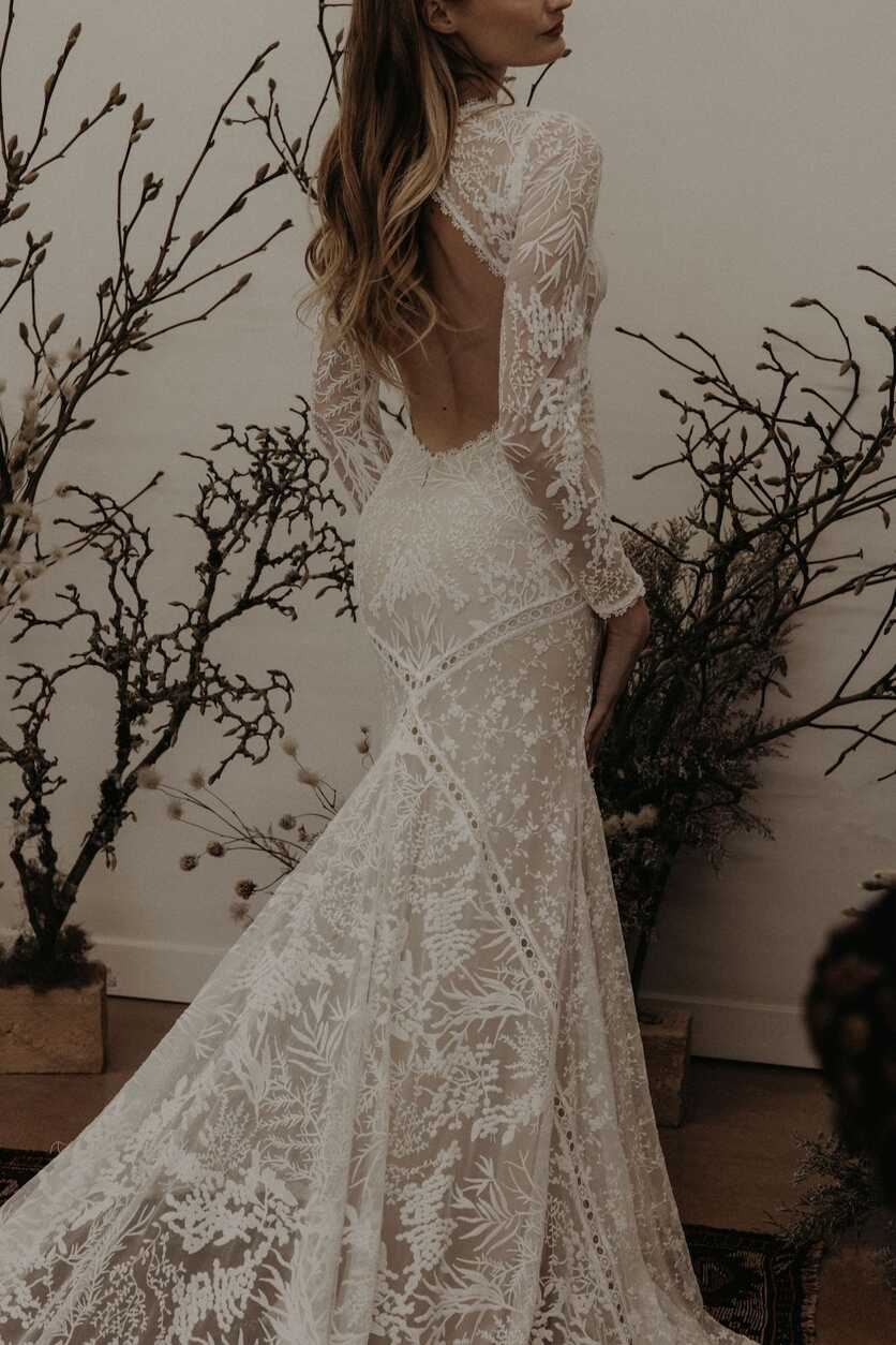 Sophie Backless Wedding Dress | Dreamers and Lovers