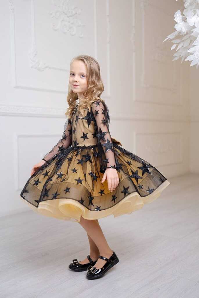 Sparkling Toddler Dress for 5-7 Years Old, Princess Short Dress ...