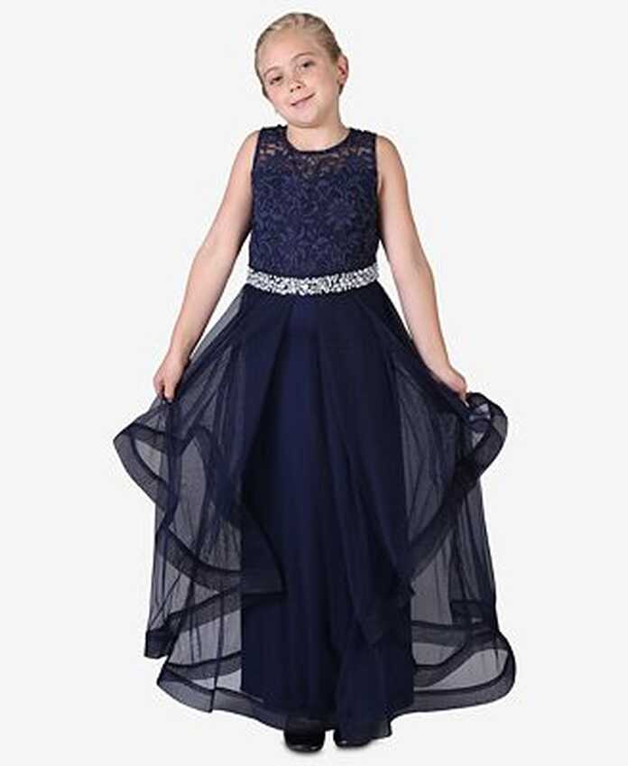 Speechless Embellished-Lace Maxi Dress, Big Girls (7-16) - Macy&#39;s