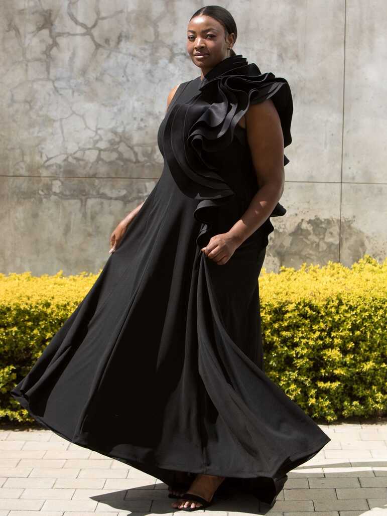 Statement Black Evening Dress, ERRE | South Africa | Equilibrio